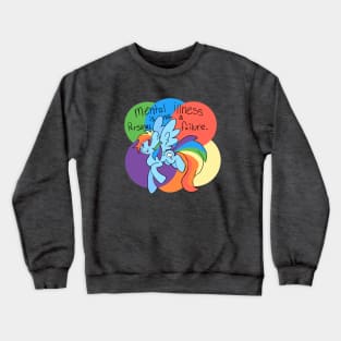 Rainbow Dash Mental Health Crewneck Sweatshirt